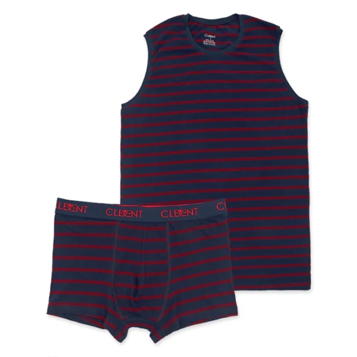 خرید-ست-زیرپوش-و-شورت-پادار-نخی-clevent-کلونت-کد-1601-طرح-رینگی copy ست مردانه زیرپوش و شورت پادار Clevent کلونت کد 2432101 - Image 1