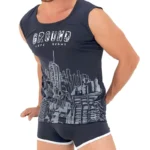 ست شورت نیمپا و زیرپوش آستین حلقه ای آتیس کد 2431104