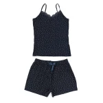 ست تاپ و شلوارک نخی زنانه کد 1222117