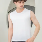 آستین حلقه ای مردانه یقه گرد کشی بلکس (نیکوتن پوش) کد 1163