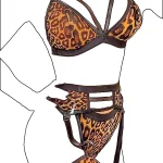 کاستوم پلنگی 4 تیکه کد 1241120