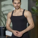 زیرپوش مردانه رکابی یقه خشتی بلکس (نیکوتن پوش) کد ۱۲۶۴