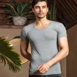 زیرپوش مردانه نیم استین سوزن خالی نیکوتن پوش کد 1033