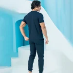 ست مردانه تی شرت و شلوار دم پا کش بلکس(نیکوتن پوش)کد ۶۳۱۳۲