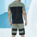 ست مردانه تی شرت و شلوارک مردانه بلکس(نیکوتن پوش) کد۶۱۱۵۶