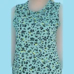 پیراهن آستین حلقه یقه گرد چاپدار کد 15416