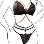 کاستوم ۲تکه زنجیردار