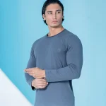 بلوز مردانه آستین بلند یقه گرد بلکس(نیکوتن پوش) کد ۲۲۱۱۲