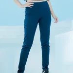 شلوار گرمکن زنانه دمپا گت ساده سرمه ای بلکس (نیکوتن پوش) کد 53422