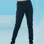 شلوار گرمکن زنانه دمپا گت ساده مشکی بلکس (نیکوتن پوش) کد 53422