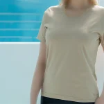 تیشرت زنانه یقه گیپور ساده رنگی بلکس (نیکوتن پوش) کد 11412