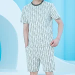 ست مردانه تیشرت و شلوارک بوکله بلکس (نیکوتن پوش) کد 61117-۲