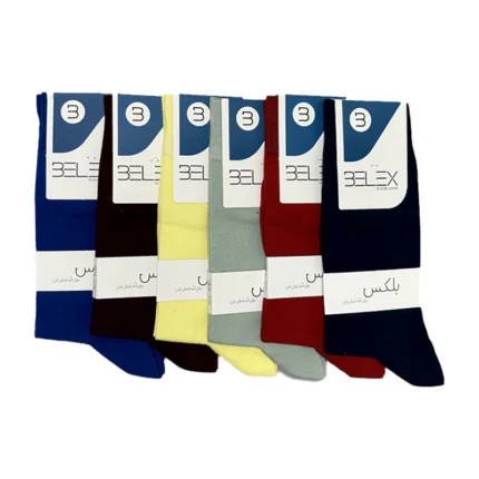 جوراب ساقدار مردانه سوپر پنبه طرح 2 بلکس (نیکوتن پوش)