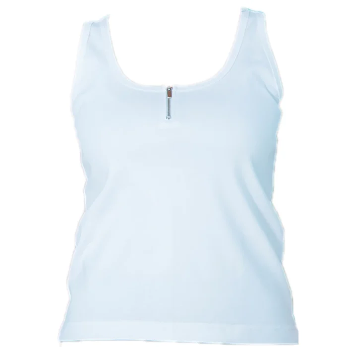 1741423268-IMG_5024 copy (1) رکابی یقه باز نیم زیپ سفید زنانه بلکس ( نیکوتن پوش) کد 12421