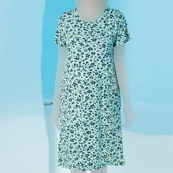 1742206647-IMG_5162 copy پیراهن آستین کوتاه یقه گرد چاپدار بلکس (نیکوتن پوش) کد 15426