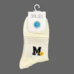 جوراب نیم ساق زنانه سوپر پنبه بلکس طرح 10 - Image 3