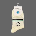 جوراب نیم ساق زنانه سوپر پنبه بلکس طرح 10 - Image 5