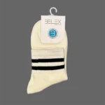 جوراب نیم ساق زنانه سوپر پنبه بلکس طرح 10 - Image 6