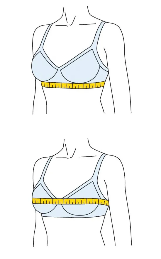 راهنمای سایز سوتین
