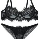 ست شورت و سوتین توری فنردار Barone بارون گلدوزی کد 1312126