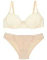 ست شورت و سوتین توری فنردار Barone بارون گلدوزی کد 1312130