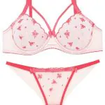 ست شورت و سوتین توری فنردار lavender لوندر گلدوزی کد 1312125