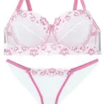 ست شورت و سوتین توری فنردار Barone بارون گلدوزی کد 1312148