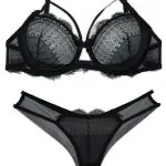 ست شورت و سوتین توری فنردار Barone بارون گلدوزی کد 1312121