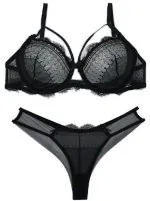 ست شورت و سوتین توری فنردار Barone بارون گلدوزی کد 1312121